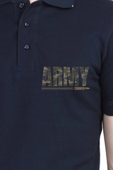 Camoflouage Army Print Polo T Shirt