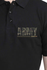 Camoflouage Army Print Polo T Shirt - Armor X